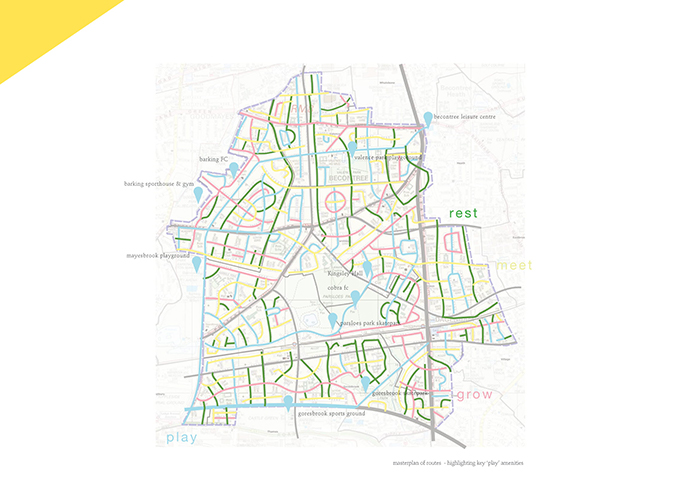 Map of Becontree estate for corner plot commission nimtim architects body imagejpg