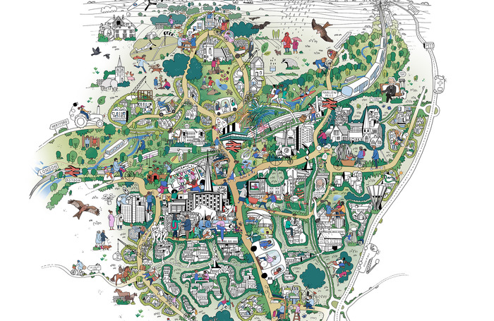 Harlow Gilston Garden Town Visualisation 700 x455jpg