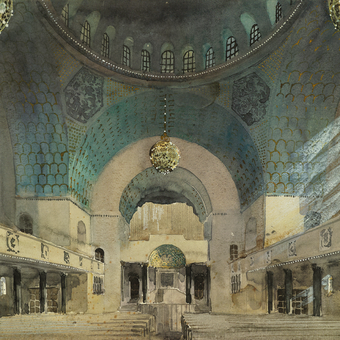 Design for a synagogue Hietzing Vienna Austria c1924 Fritz Landauerpng