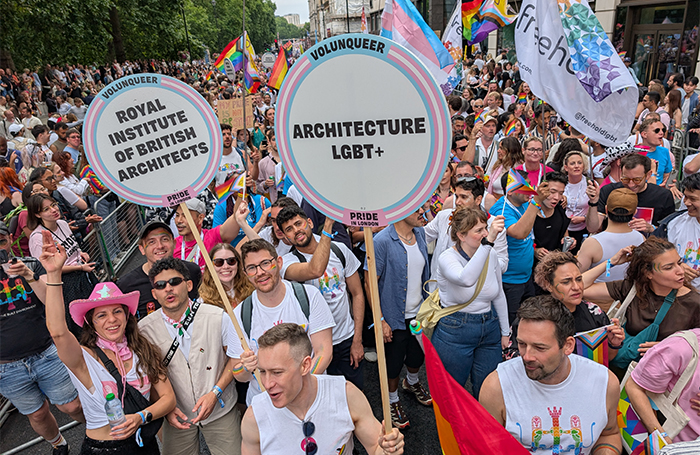 RIBA and Architecture LGBT marchers in London paradejpg
