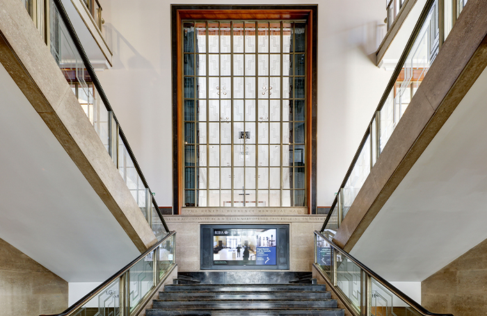 66PortlandPlacemainstaircaseexclusiveeventhireRIBAVenues27700x455jpg
