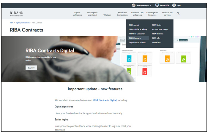 How to find RIBA Contracts Digitaljpg