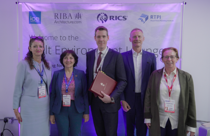 Leftright RTPI CEO Victoria Hills ICE Director General and Secretary Janet Young Housing and Planni