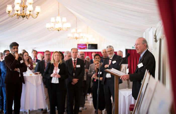 The Lord Best OBE DL member of the House of Lords speaking to attendees at the RIBA Parliamentary h