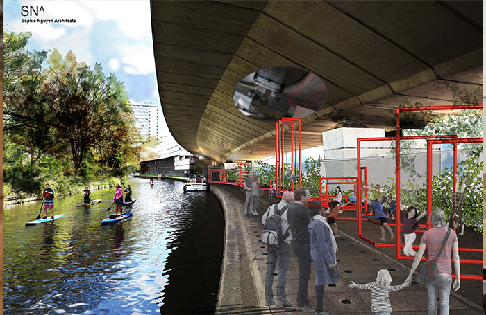 Grand Union Canal Urban Park Proposal Image by Sophie Nguyen Architectsjpg
