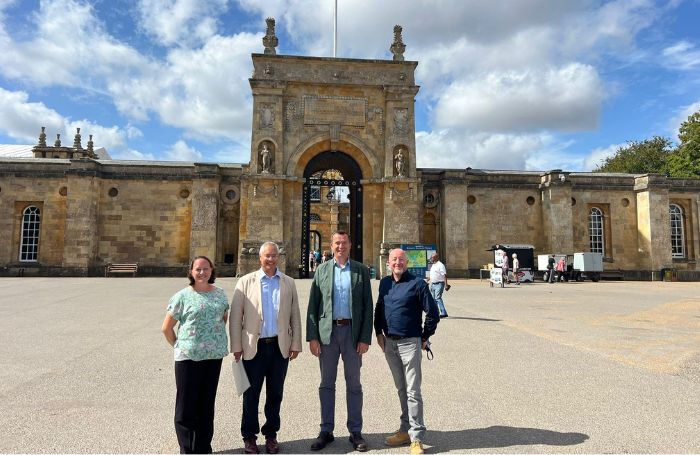 left right Lucy Chesher Project Manager Blenheim Palace Nick Cox Principal Architect Nick Cox Ar