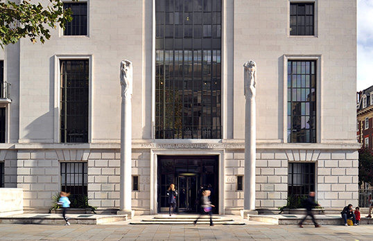 Front entrance of 66 Portland Place