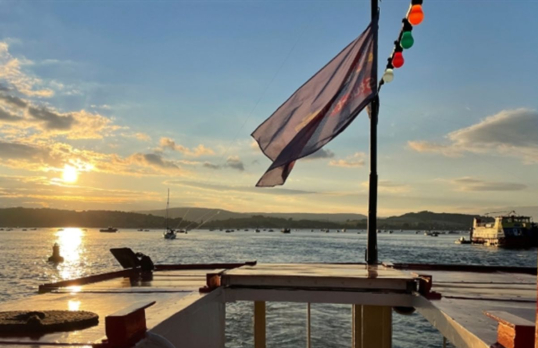 View across the River Exe, from a boat