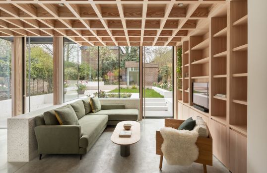 Interior of Palm Springs home extension