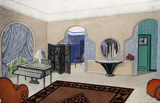 Design for a living room, RIBA Collections