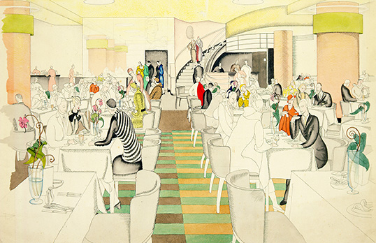 Design for the interior of Fischer's Restaurant, New Bond Street, London, RIBA Collections