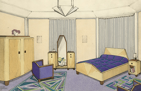 Bedroom for a young girl, Ambassade Francaise, Exposition Internationale des Arts Decoratifs et Industriels Modernes, Paris 1925, RIBA collections