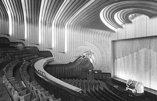 Odeon cinema, Leicester Square, London: the auditorium seen from circle right, John Maltby / RIBA Collections