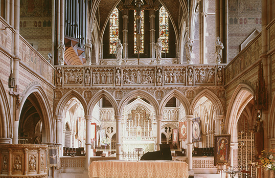 Colour image of St Augustine's Church, Kilburn in London