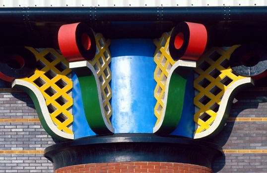 John Outram, Pumping Station, Isel of Dogs, 1988. Reid & Pack/RIBA Collections