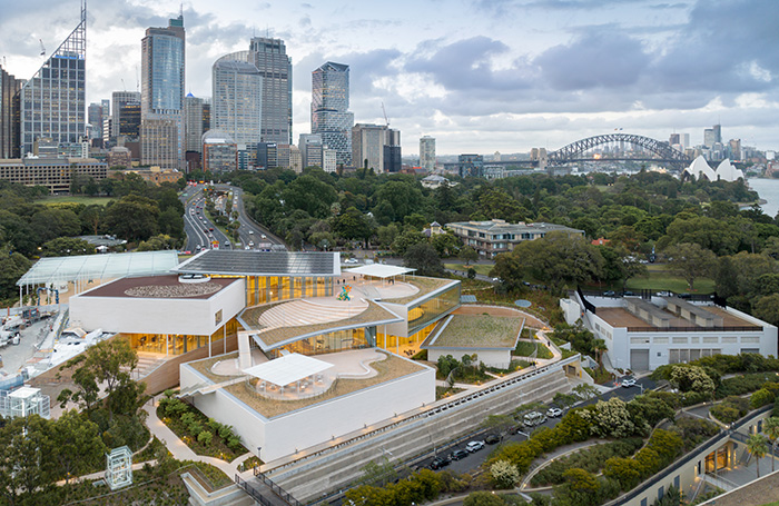 Multi-modular low-lying building in Sydney Australia by SANAA
