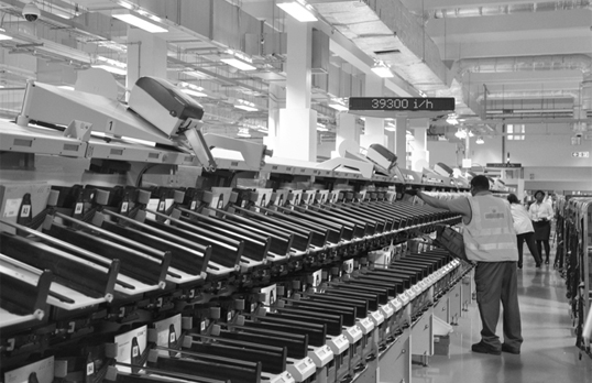Post Office sorting machinery