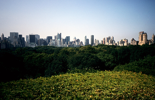 New York skyline, seen from the roof garden of the Metropolitan Museum of Art