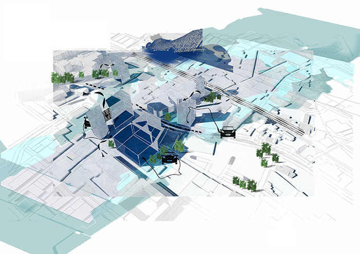 Masterplan of Urban Habitats by Rachael Jones, RIBA Studio Part 1