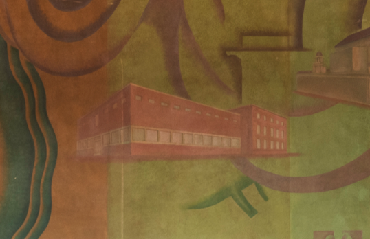 Mural painting of School of Architecture, Liverpool