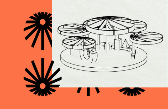 Sketch of art installation at Regent's Park