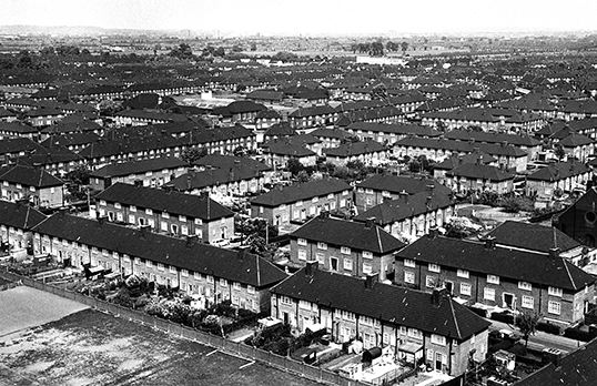 Aerial view of Becontree estate
