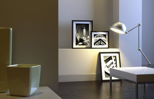Living room with RIBApix photo prints