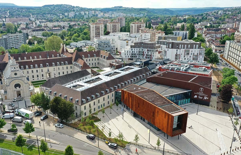 Dijon Gastronomy centre aerial view