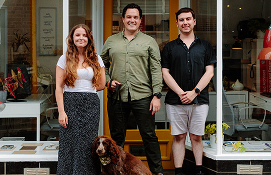 3 architects posing for RIBA_Chartered_Practice