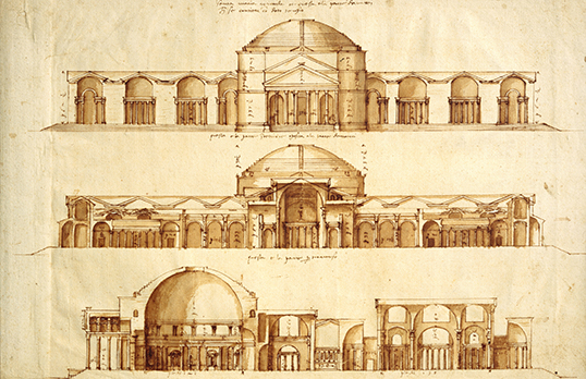  Palladio's conjectural reconstruction of the Baths of Agrippa, Rome