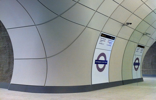 Interior of a Crossrail station