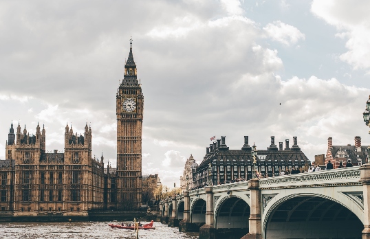 View of Westminster Bridge and Houses of Parliament
