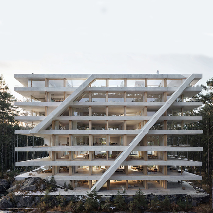 AI generated multi-layered building image by Carlos Banon
