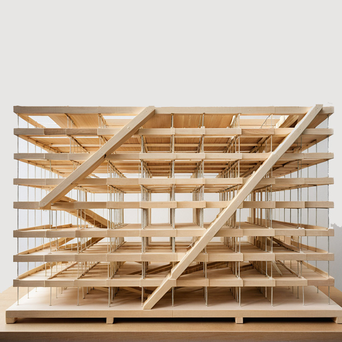 model of a multi-layer building generated by AI Carlos Banon