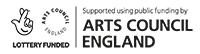 Arts Council England and National Lottery funding logo