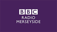 BBC Radio Merseyside white logo text on purple background