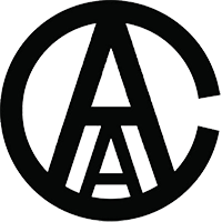 Cambridge Association of Architects logo - black circle C with two 'A's in the middle