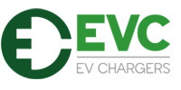 Green plug shap logo made up of the letters E and C with EV Chargers logo text beside.
